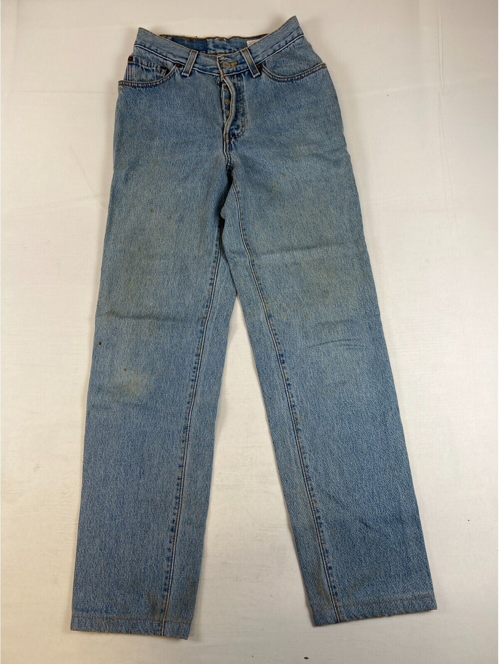 Vintage Levi's 17501-0193 High Rise Straight Jeans Women's 24x28 Made in USA